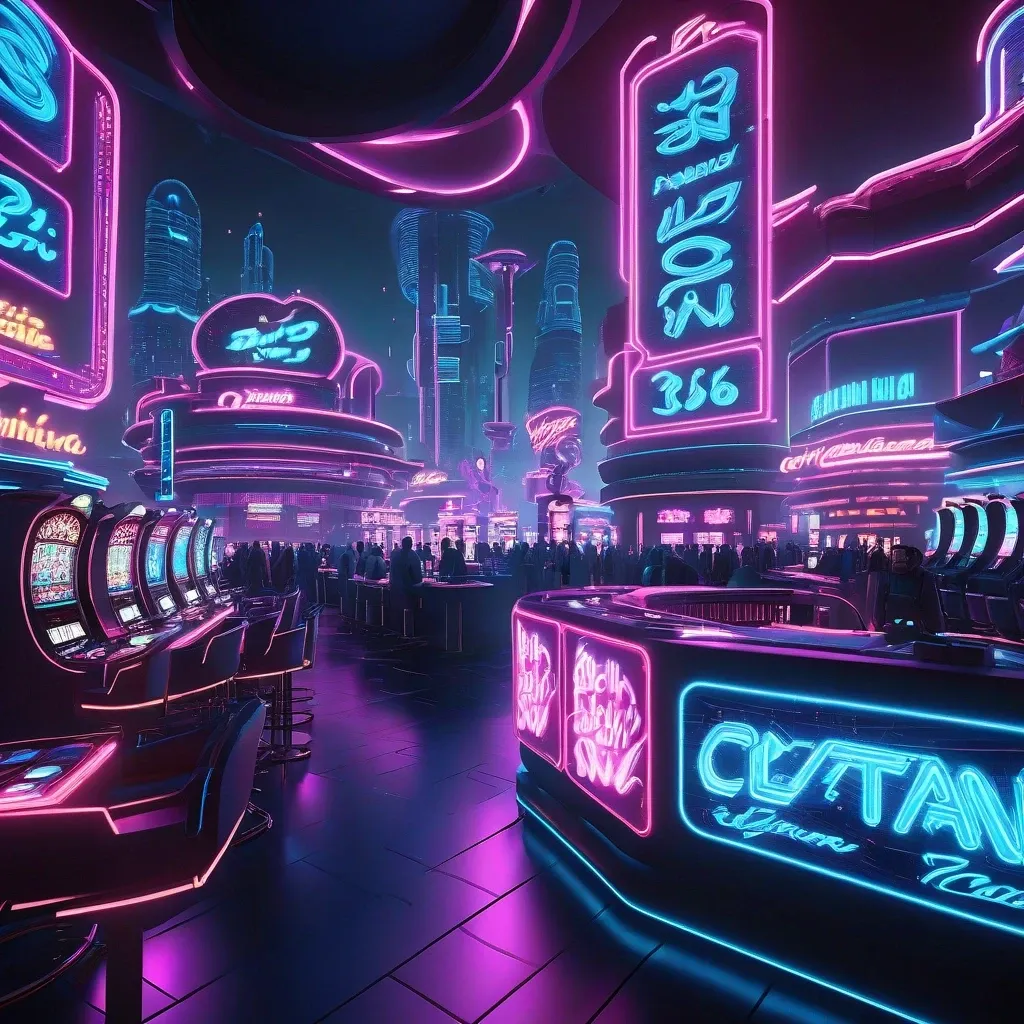 Neon Casino Cityscape